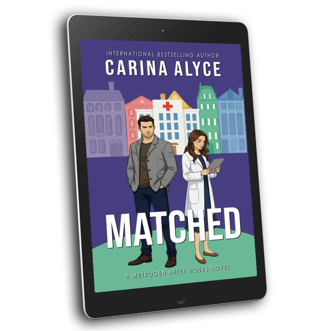 Ebook cover of 'Matched' by Carina Alyce on a tablet screen