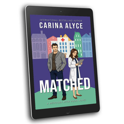 Ebook cover of 'Matched' by Carina Alyce on a tablet screen