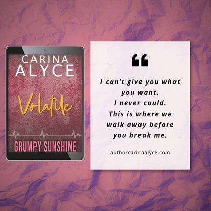 Volatile: Good Girl Edition of A Grumpy Sunshine Small Town Medical Romance